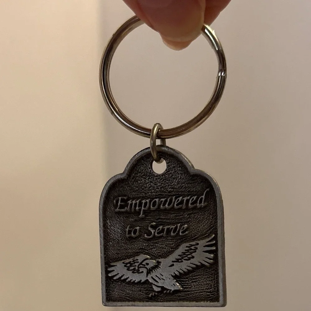 Empowered to Serve Eagle‎ Inspirational Bible Verse Isaiah 40 31 Keychain
